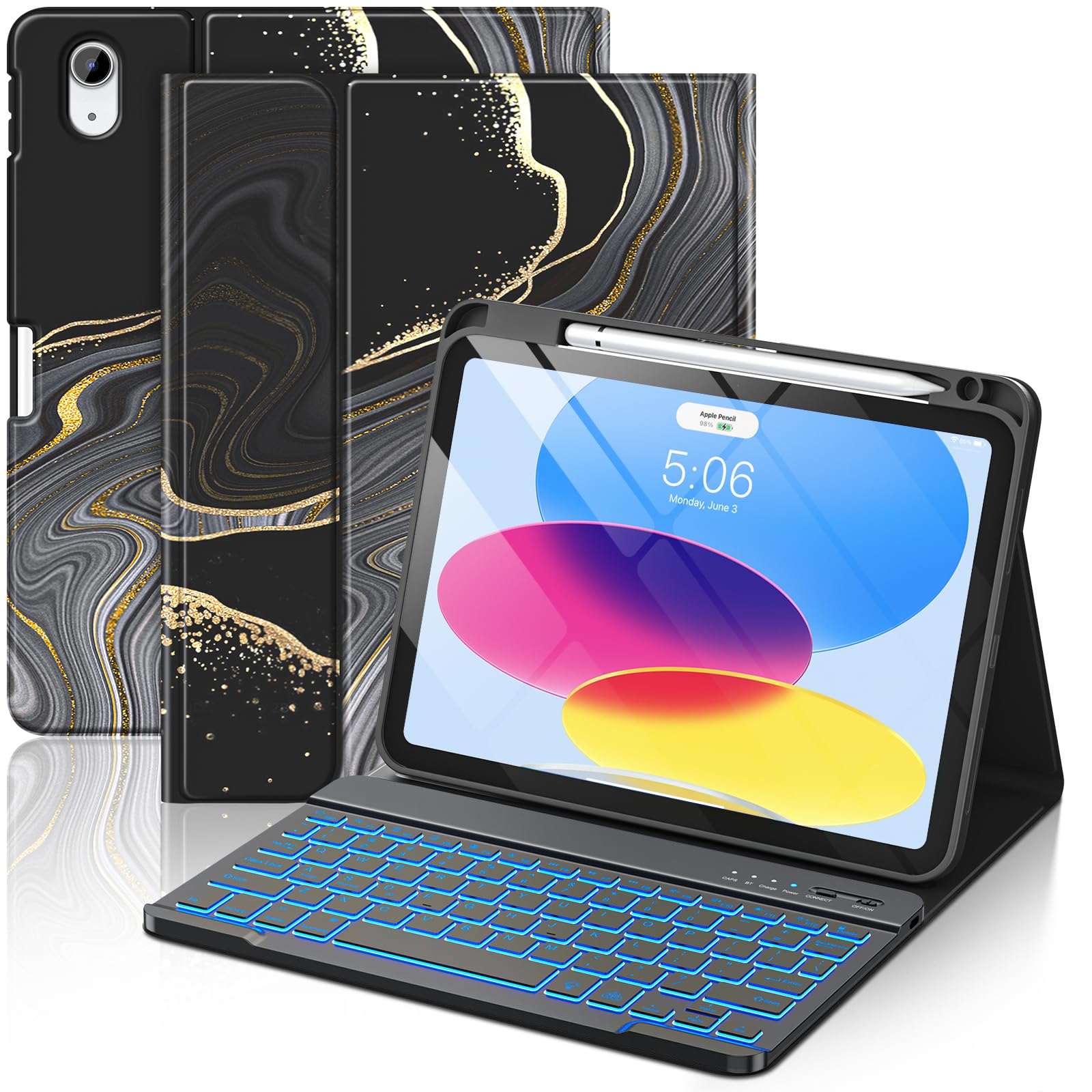 Amazon.com: FUWANG for iPad A16 11th 10th Generation Case with